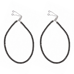 Silver Beaded Nazariyas Bracelets - Set of 2