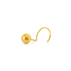 22K Gold Minimalist Nose Pin