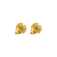 22K Gold Celestial Petal Earrings