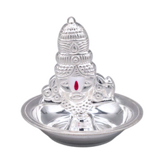 Silver Balaji Incense Holder