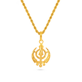 22K Gold Luxurious Khanda Pendant