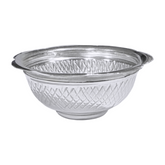 Silver Diamond-Cut Design Bowl