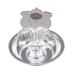 Silver Lakshmi Incense Holder