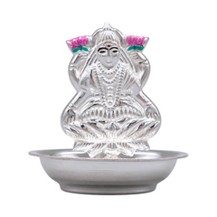 Silver Lakshmi Incense Holder