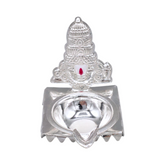Silver Balaji Oil Lamp & Incense Holder