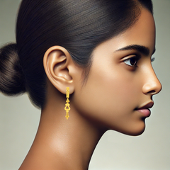 22K Gold Drop Earrings