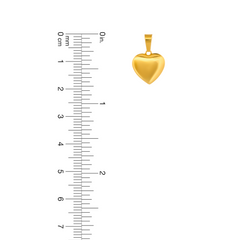 22K Gold Heart Pendant