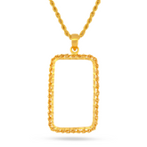 22K Gold Frame Pendant