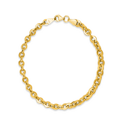 18K Gold Cable Link Bracelet