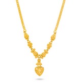 22K Gold Traditional Gold Heart Necklace