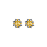 22K Gold Celestial Glow Earrings