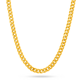 22K Gold Lite Curb Chain - 16"