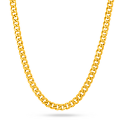 22K Gold Lite Curb Chain - 16"