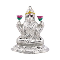 Silver Lakshmi Idol
