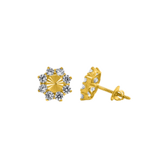 22K Gold Celestial Glow Earrings