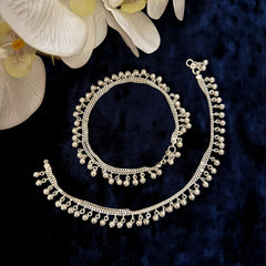 Silver Ghungroo Anklets