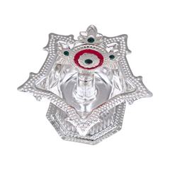 Silver Chakra Panch Mukh Oil Lamp