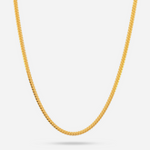 22K Gold Franco FoxTail Chain - 16"