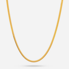 22K Gold Franco FoxTail Chain - 20"