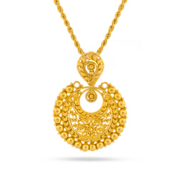 22K Gold Traditional Pendant