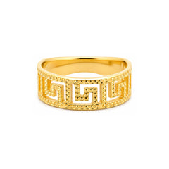 22K Gold Greek Design Ring