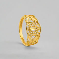 22K Gold Filigree Oval Ring