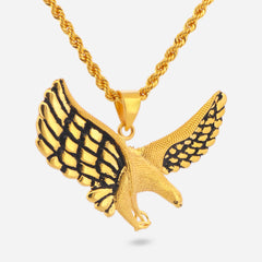 22K Gold Eagle Pendant