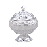 Silver Heart Design Kumkum Box