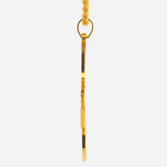22K Gold OM Trishul Pendant