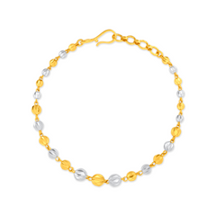 22K Gold Duo Beaded Bracelet