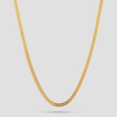 22K Gold Flat Chain - 18"