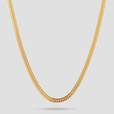 22K Gold Flat Chain - 14"