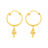 22K Gold Timeless Hoop Earrings