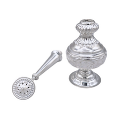 Silver Elegant Rose Water Sprinkler - Gulab Pash