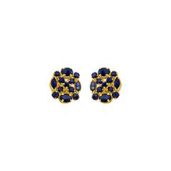 22K Gold Midnight Blossom Earrings