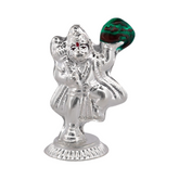 Silver Hanuman with Sanjeevani Mountain Idol