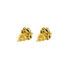 22K Gold Midnight Blossom Earrings