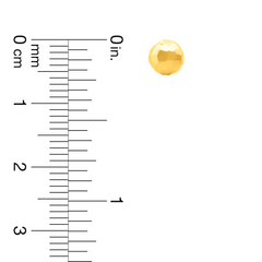 22K Gold Minimalist Ball Stud Earrings