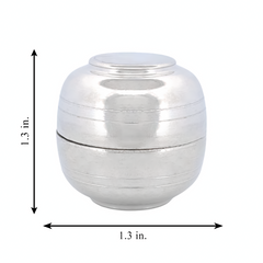 Silver Minimalist Storage Container
