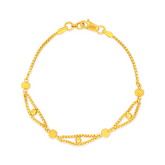 22K Gold Royal Double-Layer Bracelet