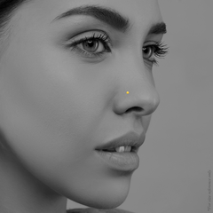 22K Gold Ball Nose Pin