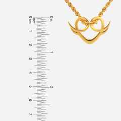 22K Gold Heart Pendant