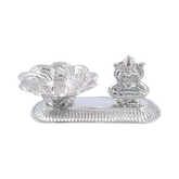 Silver Lakshmi Diya Stand