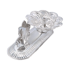 Silver Lakshmi Diya Stand