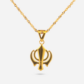 22K Gold Khanda Pendant