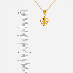 22K Gold Khanda Pendant