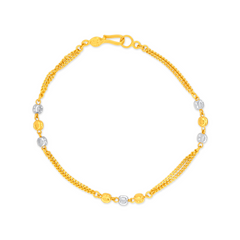 22K Gold Dual-Tone Elegance Bracelet