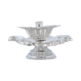 Silver Traditional Flower Oil Lamp
