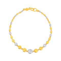 22K Gold Harmony Beaded Bracelet