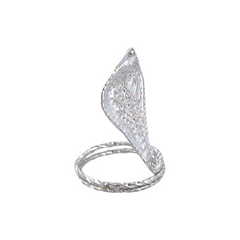 Silver Naga Serpent Idol